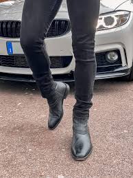 mens 2 inch heel boots